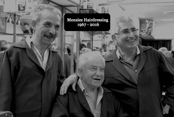 Menzies Hairdressing 1967 – 2016